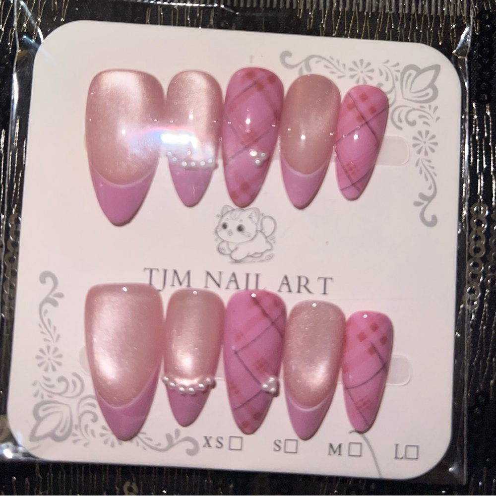 Pink and Pearl Nail Art Set